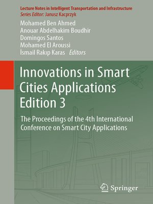 cover image of Innovations in Smart Cities Applications Edition 3